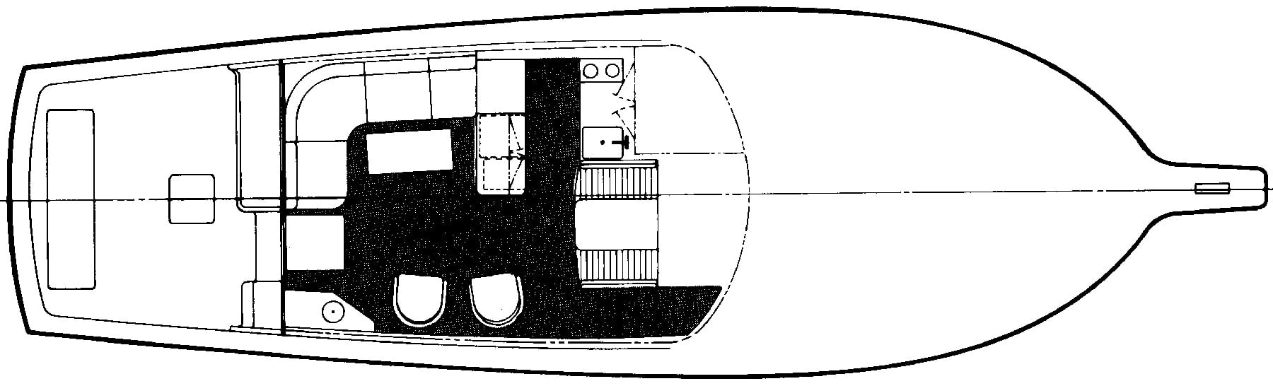 Ocean Yachts 48 Super Sport floor plan