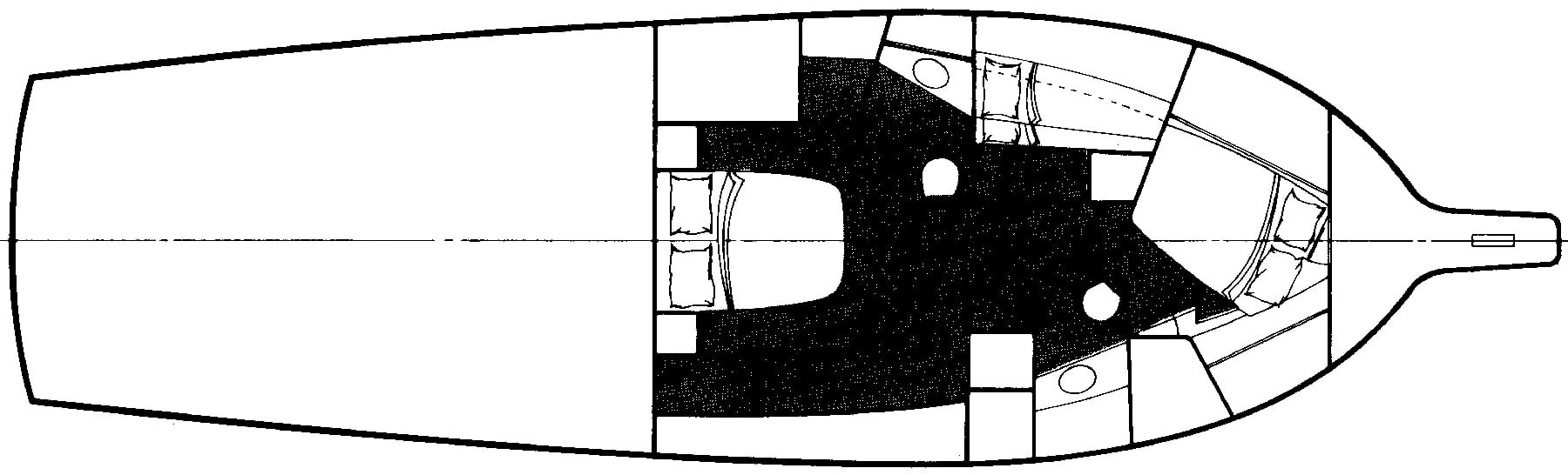 Ocean Yachts 48 Super Sport floor plan