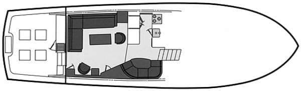 Ocean Yachts 56 Super Sport floor plan