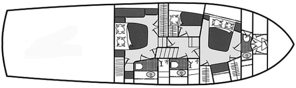 Ocean Yachts 56 Super Sport floor plan