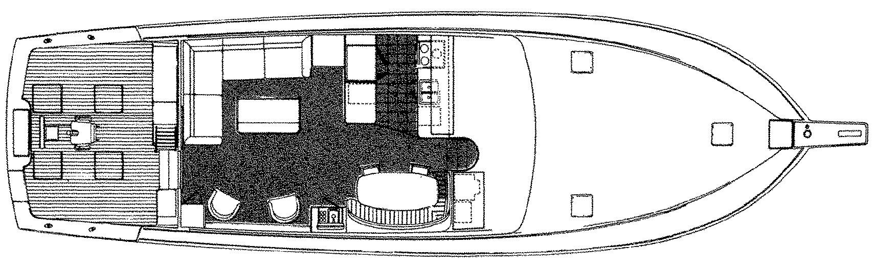 Ocean Yachts 58 Super Sport floor plan