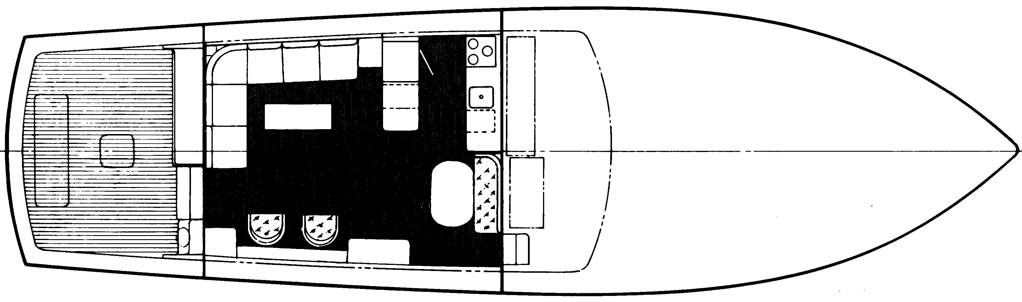 Ocean Yachts 63 Super Sport floor plan