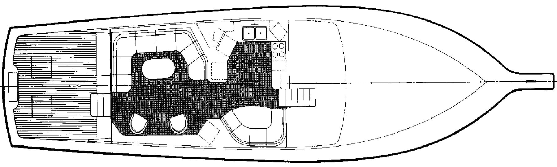 Ocean Yachts 66 Super Sport floor plan