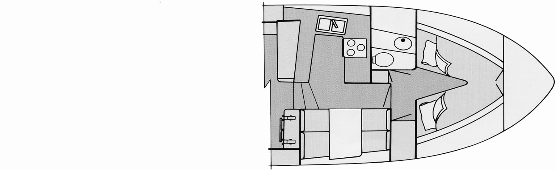 Ocean Alexander Yachts 420-440 Sundeck floor plan