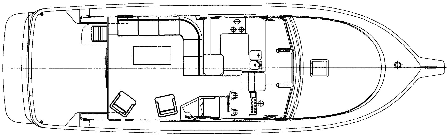 Ocean Alexander Yachts 42 Sport Sedan floor plan