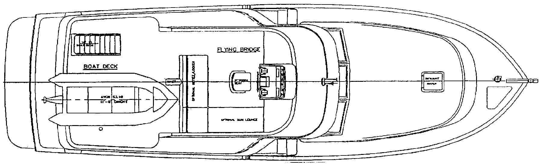 Ocean Alexander Yachts 426 Classico floor plan