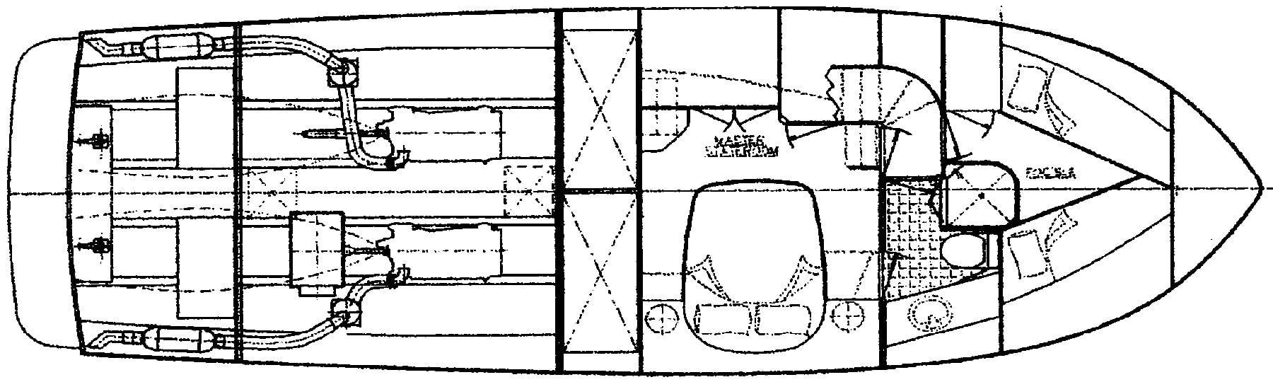 Ocean Alexander Yachts 430-460 Classico MKI floor plan