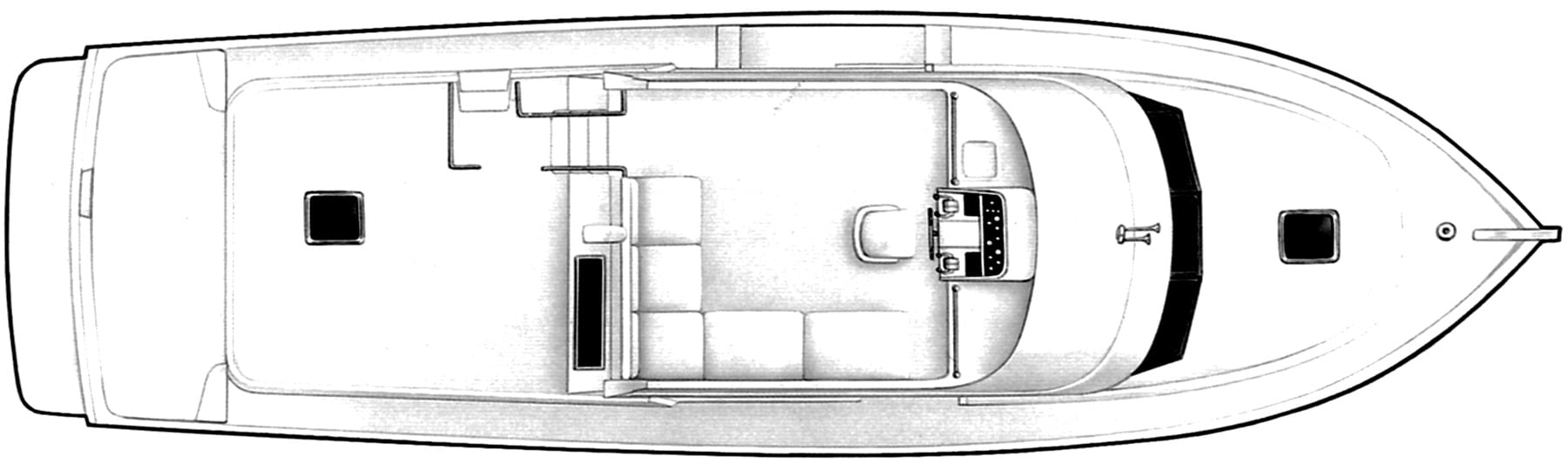 Ocean Alexander Yachts 456 Classico floor plan