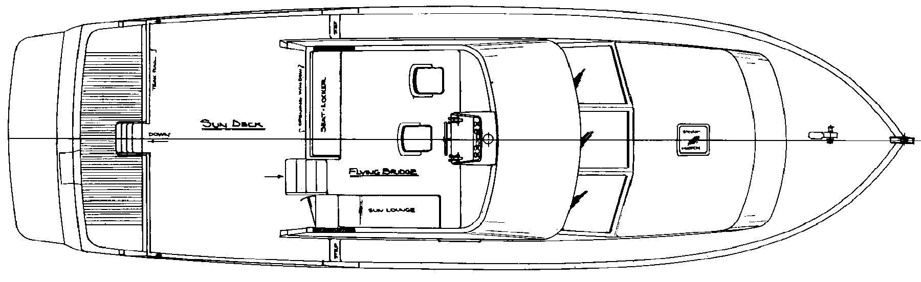 Ocean Alexander Yachts 48 Cockpit MY floor plan