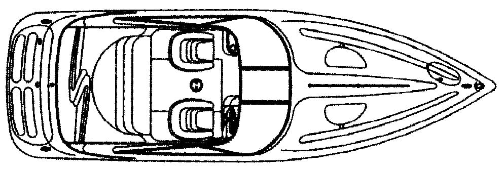 Baja 272 Cuddy floor plan