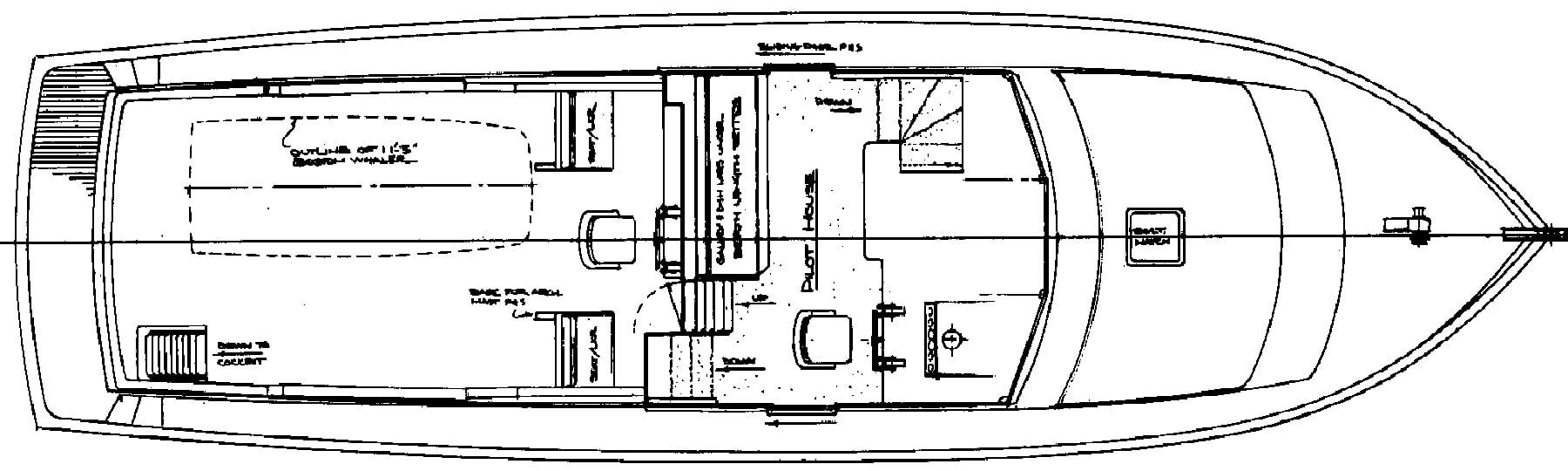 Ocean Alexander Yachts 50 Pilothouse MK II floor plan