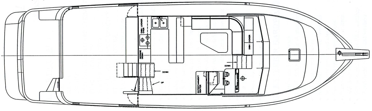 Ocean Alexander Yachts 546 Yachtfisher floor plan