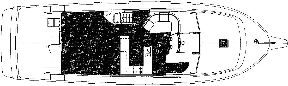 Ocean Alexander Yachts 548 Pilothouse floor plan