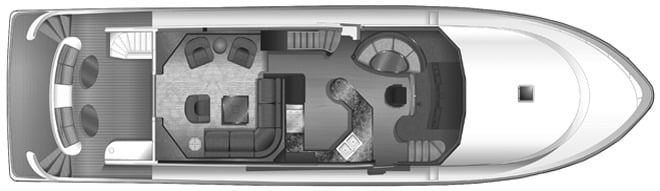 Ocean Alexander Yachts 74 Motor Yacht floor plan