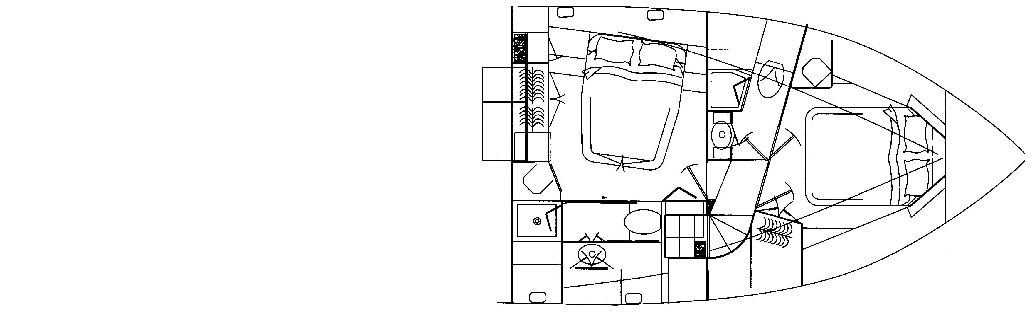 Offshore Yachts 48 Pilothouse floor plan
