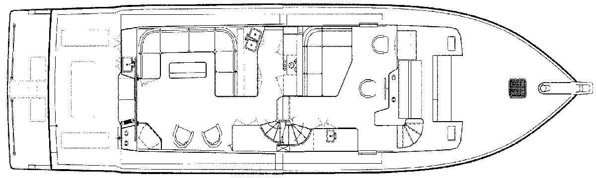 Offshore Yachts 58-62 Pilothouse floor plan