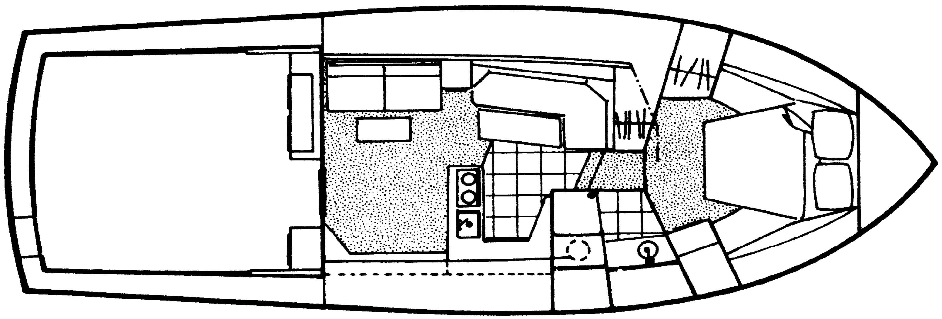 Pacemaker 37 Sportfisherman floor plan