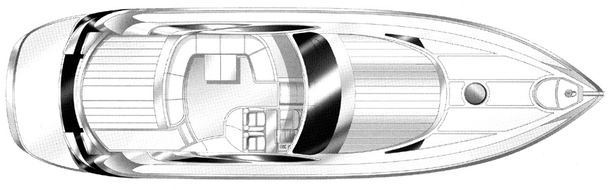 Pershing Yachts 52 floor plan