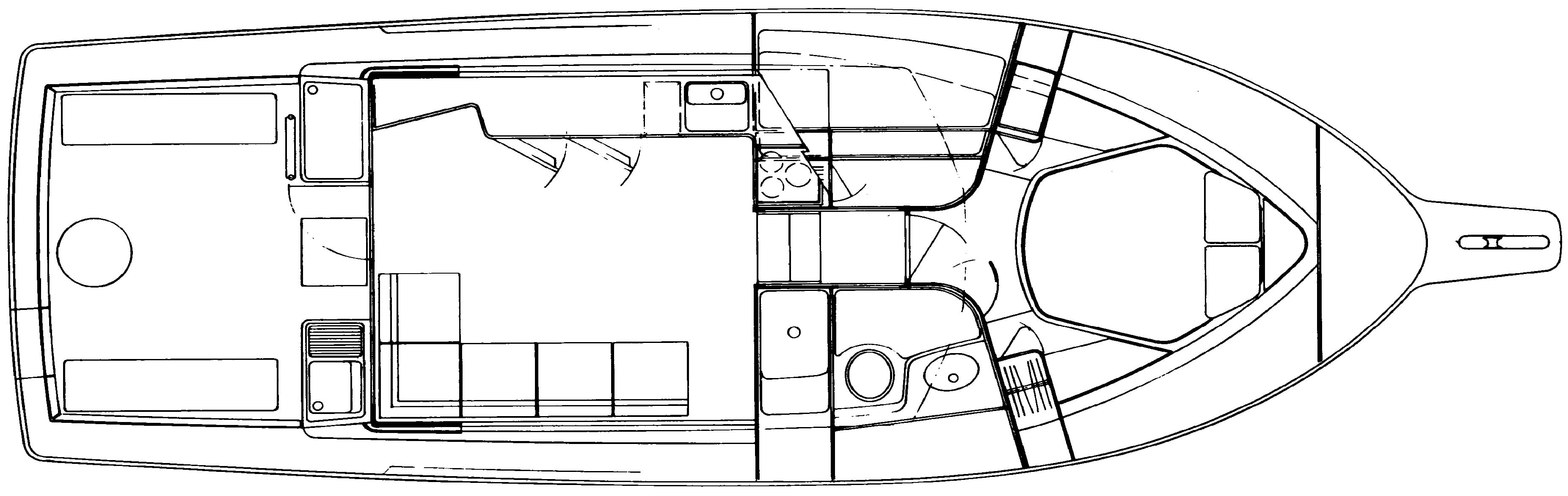 Phoenix 37 Convertible; 38 SFX floor plan