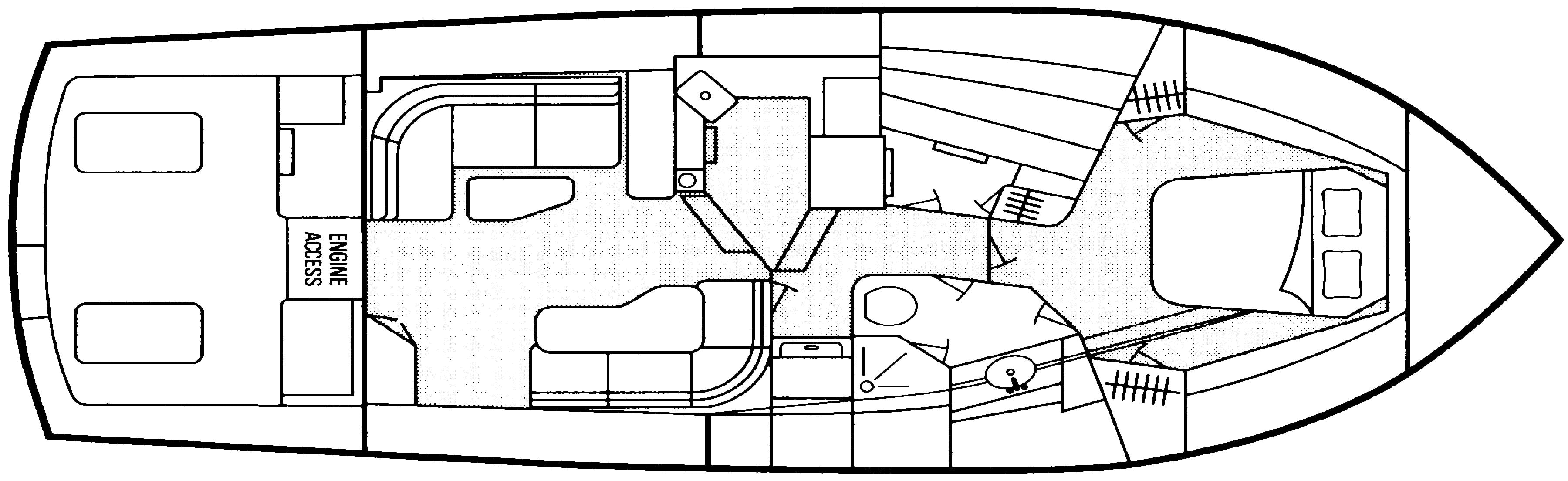 Post 42 Sport Fisherman floor plan