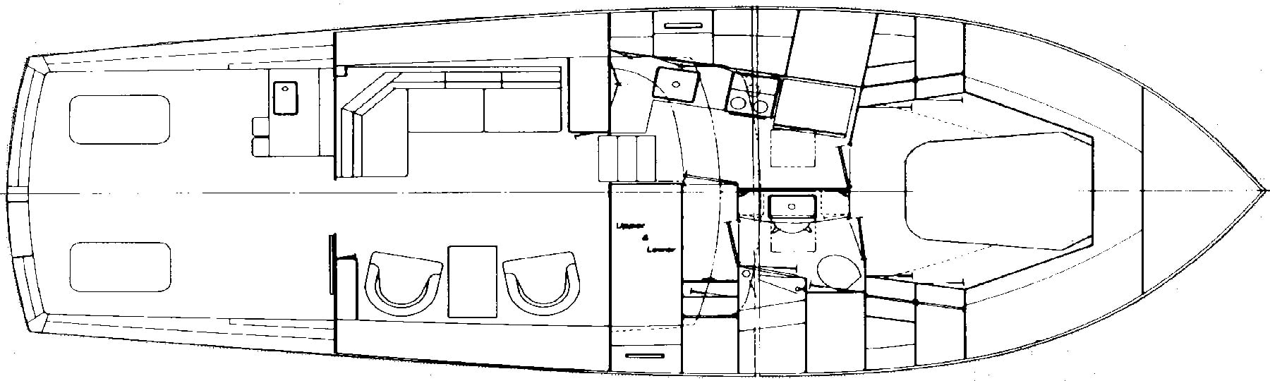 Post 43 Sport Fisherman floor plan