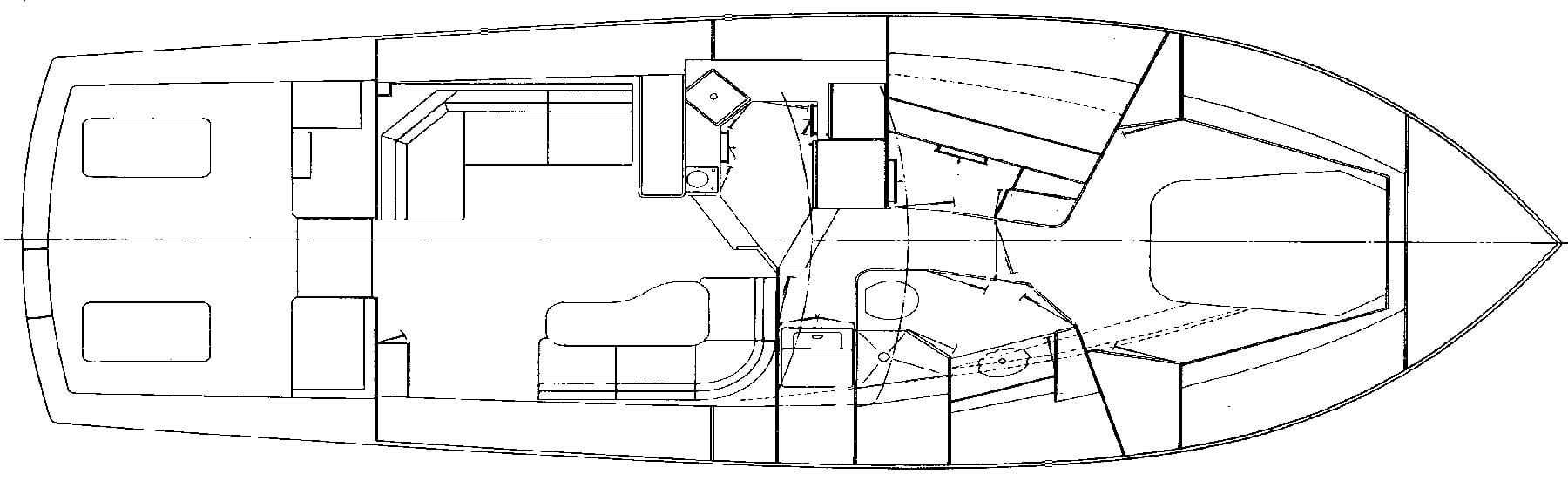 Post 43 Sport Fisherman floor plan