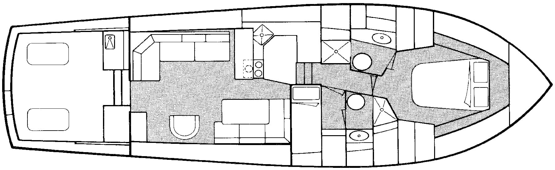 Post 46 Sport Fisherman floor plan