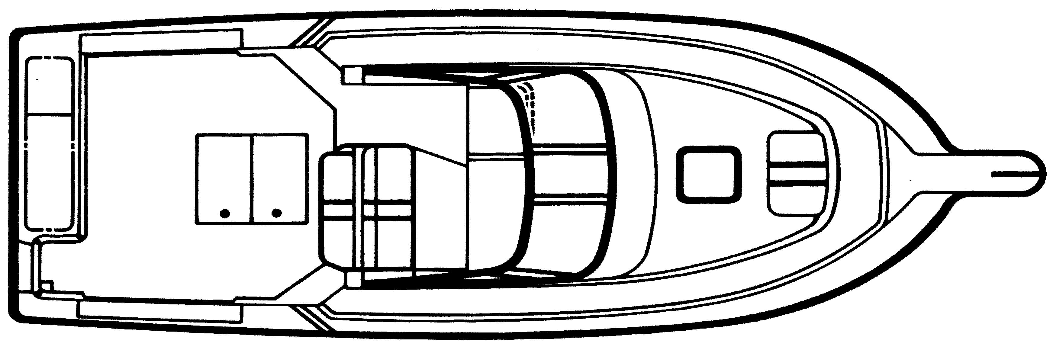 Pro-Line 2950 Mid Cabin floor plan