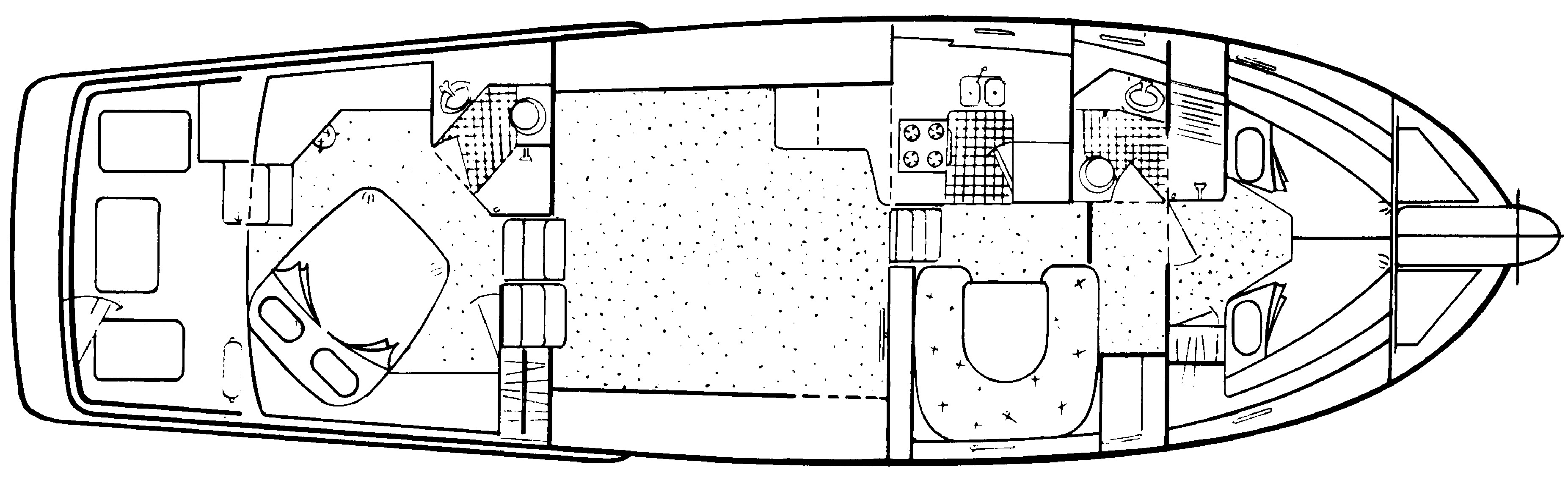 PT Yachts 52 Cockpit Motor Yacht floor plan