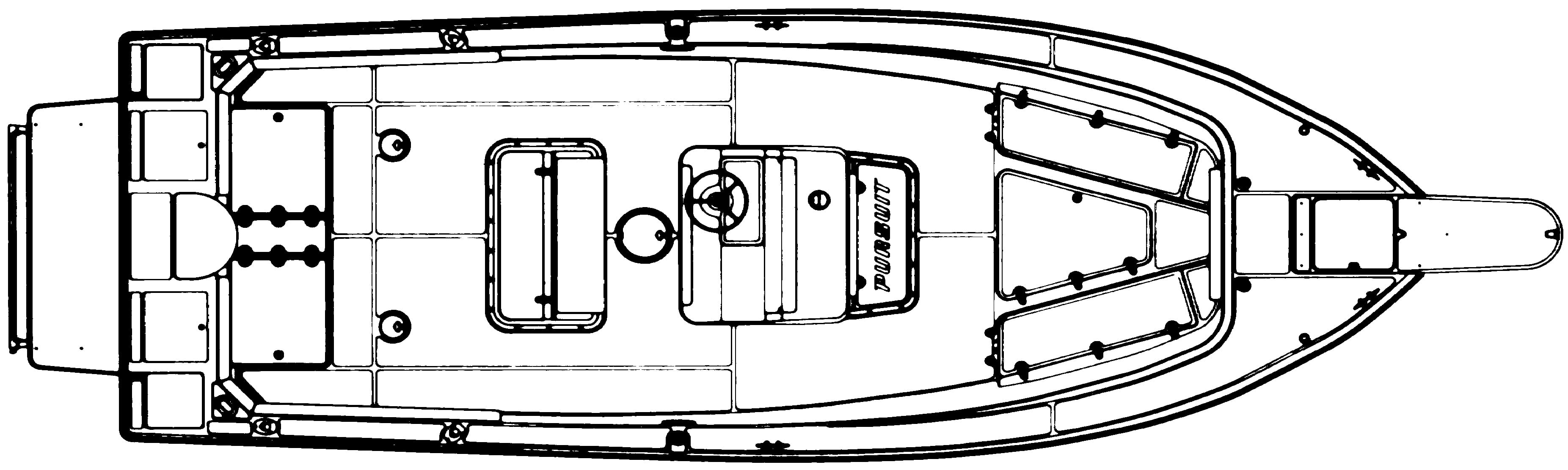 Pursuit Yachts 2655 Center Console floor plan