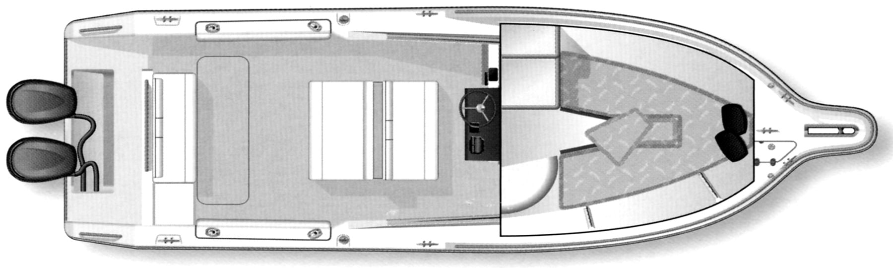 Pursuit Yachts 2670 Denali; LS 265 floor plan