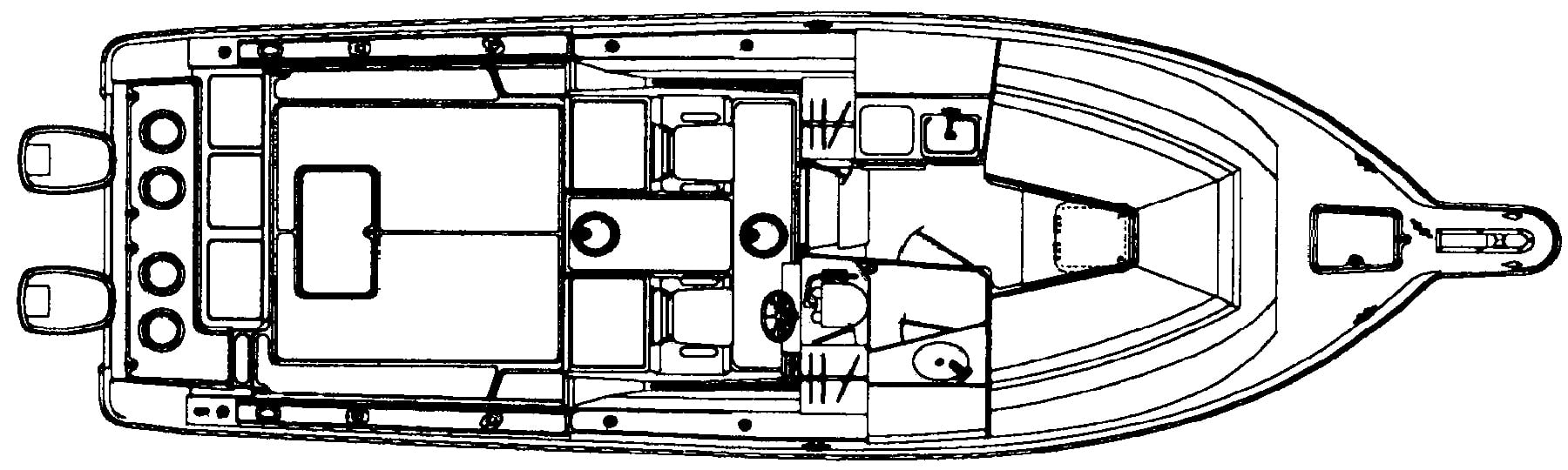 Pursuit Yachts 2855 Express Fisherman floor plan