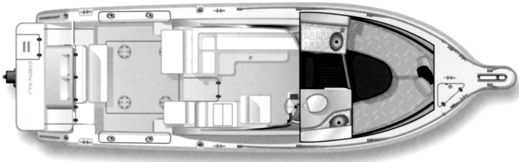Pursuit Yachts 2860-2865 Denali floor plan