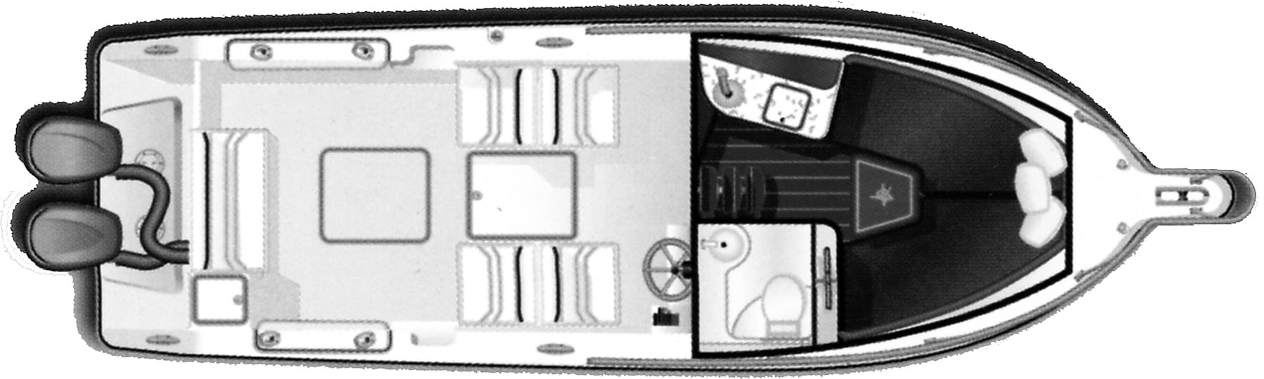 Pursuit Yachts 285 Offshore floor plan
