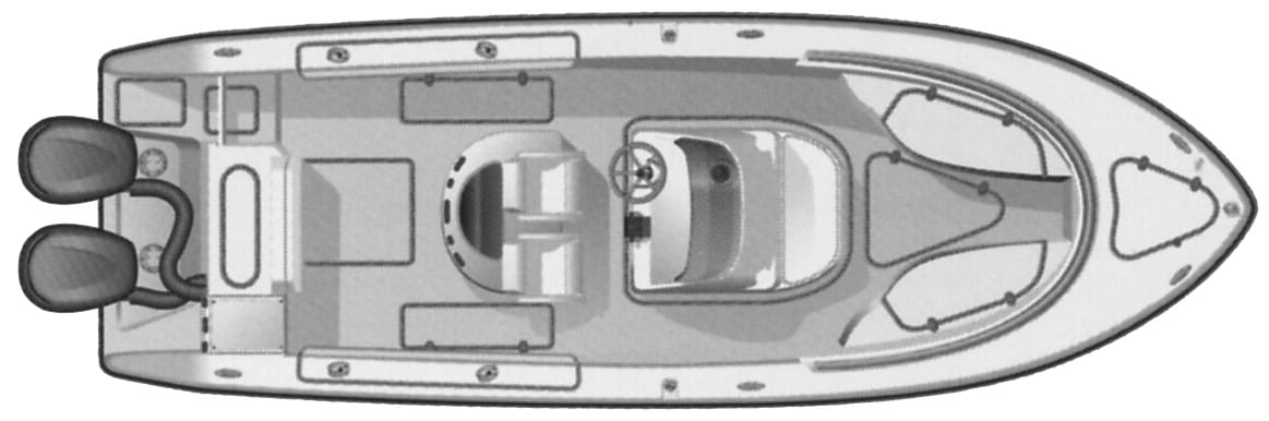 Pursuit Yachts C 280 floor plan