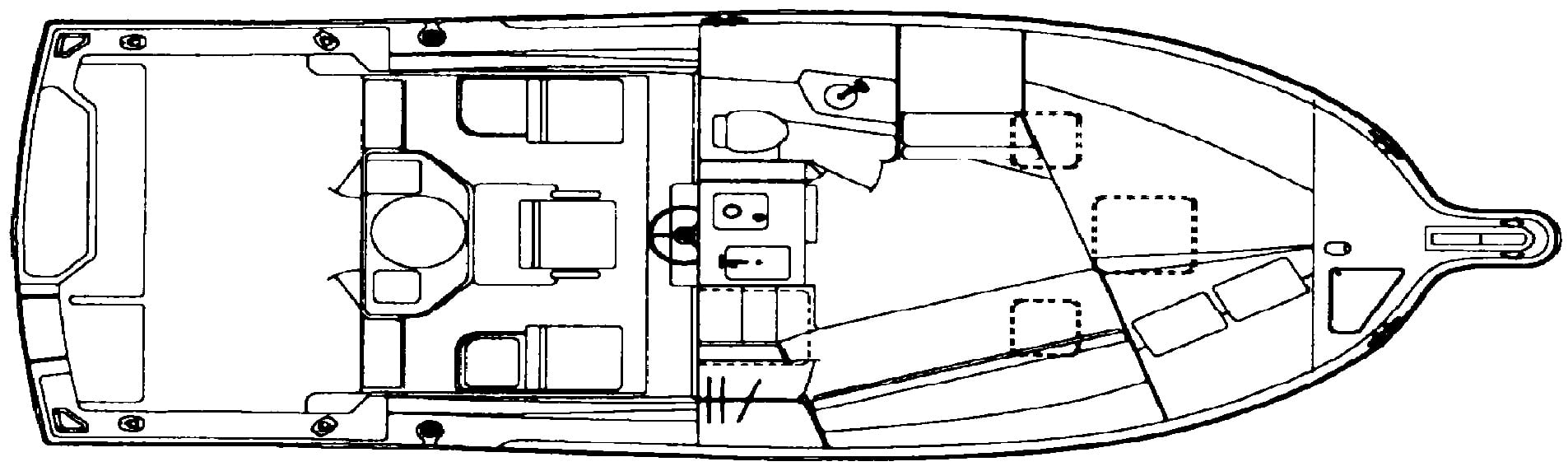 Pursuit Yachts 3000 Offshore floor plan