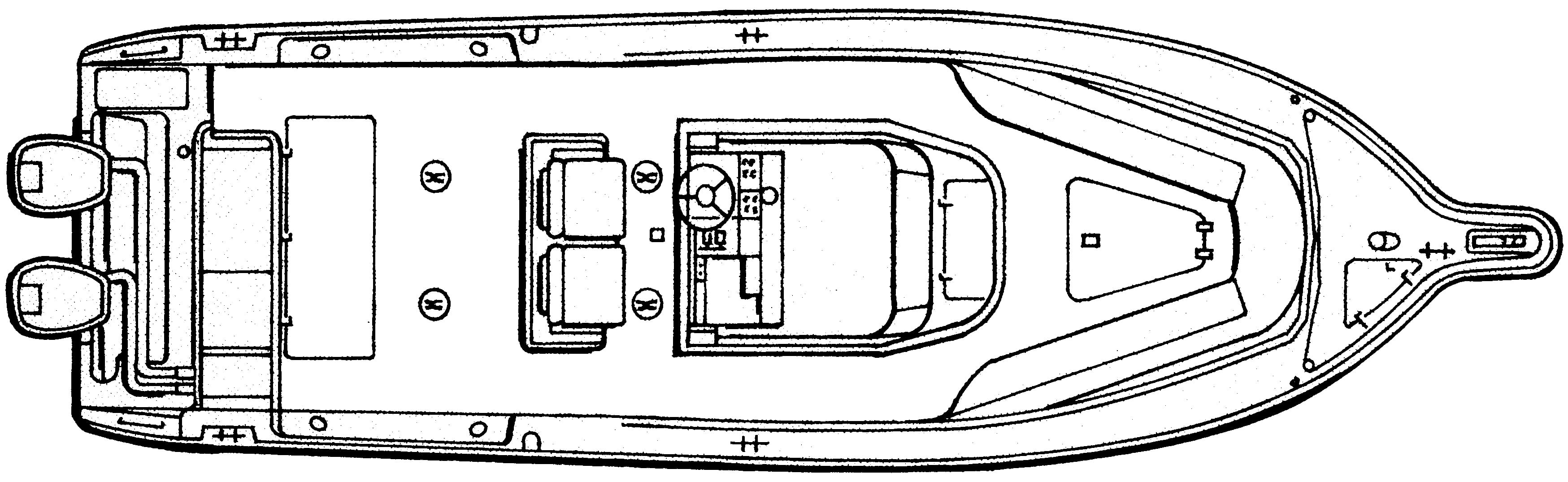 Pursuit Yachts 3070 Center Console; C 300 floor plan