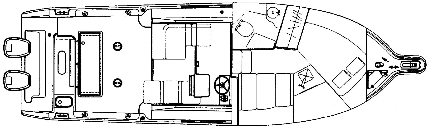 Pursuit Yachts 3070 Offshore Express floor plan