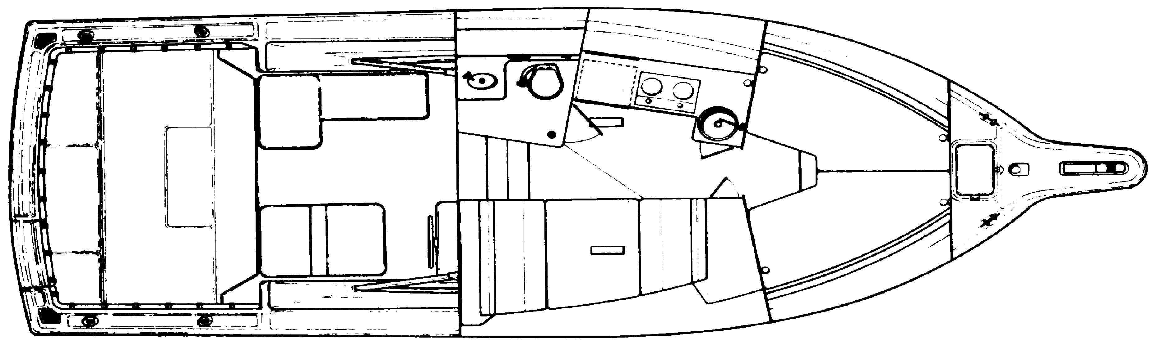 Pursuit Yachts 3250 Express floor plan