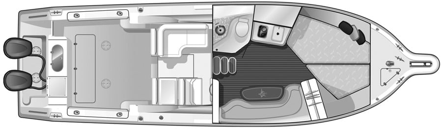 Pursuit Yachts 3370 Offshore; 335 Offshore floor plan