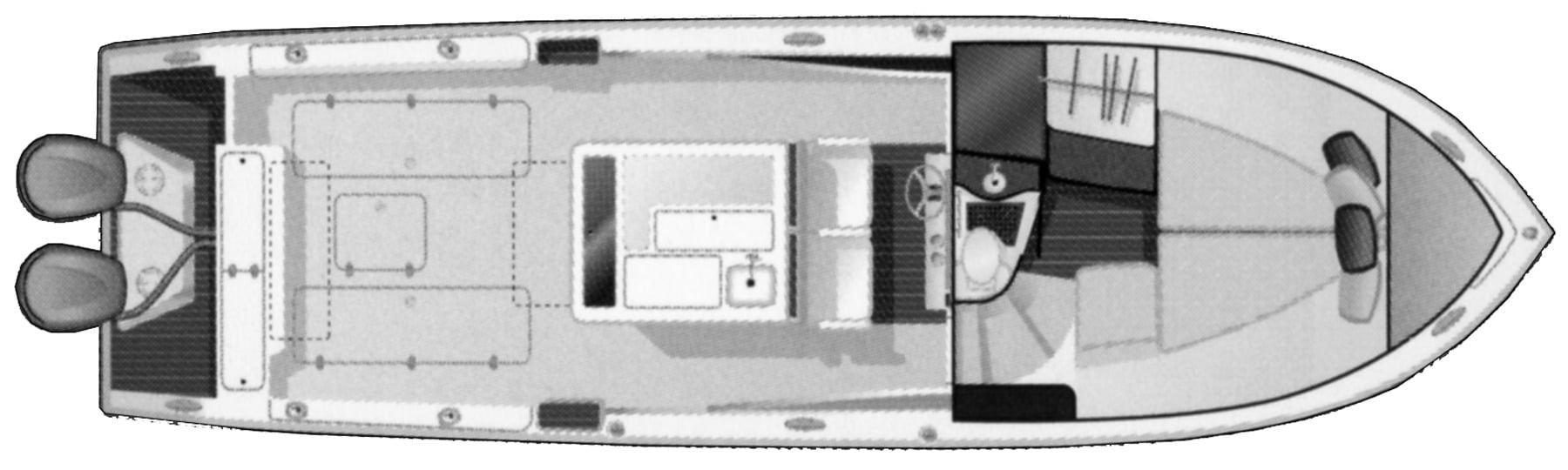 Pursuit Yachts 345 Drummond floor plan