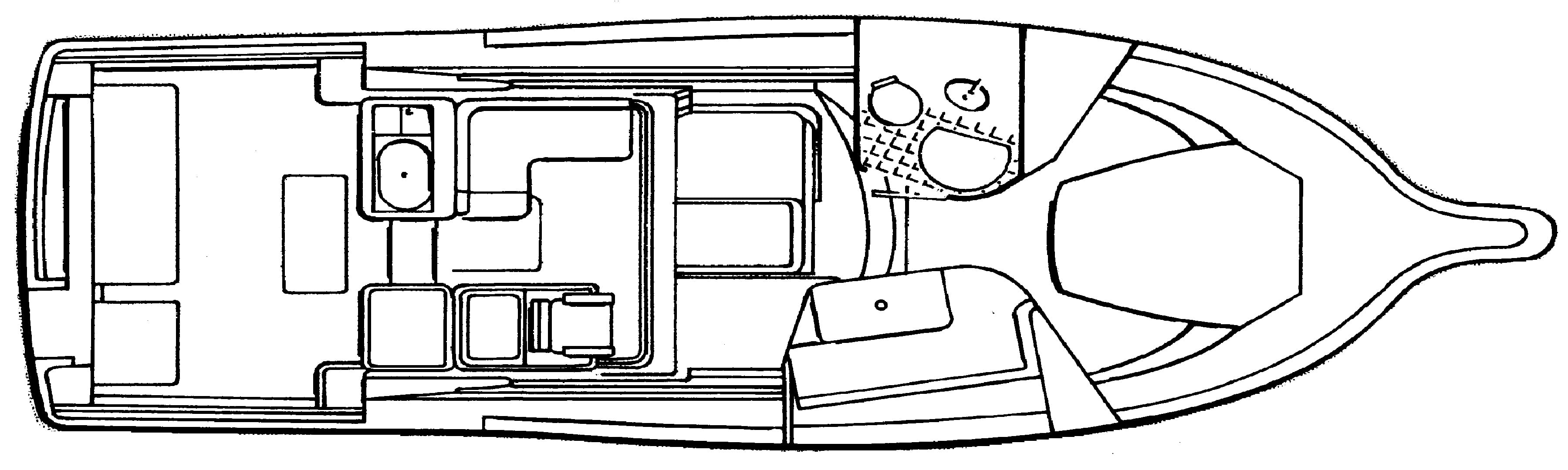 Pursuit Yachts 3800 Express floor plan