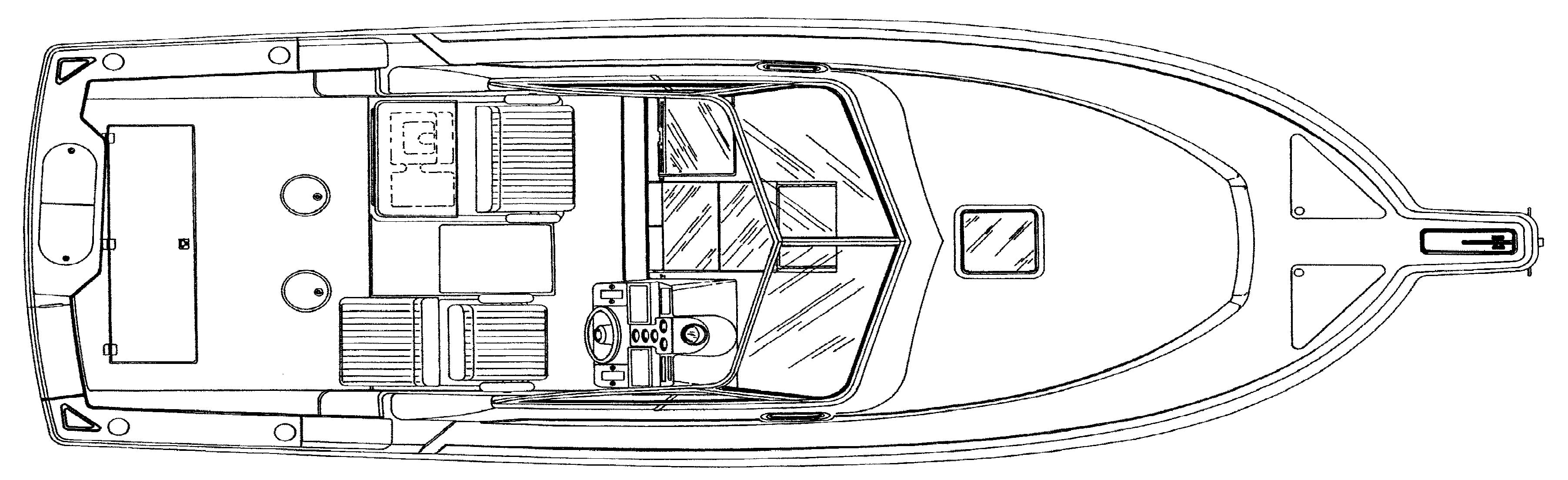 Rampage Yachts 30 Express floor plan