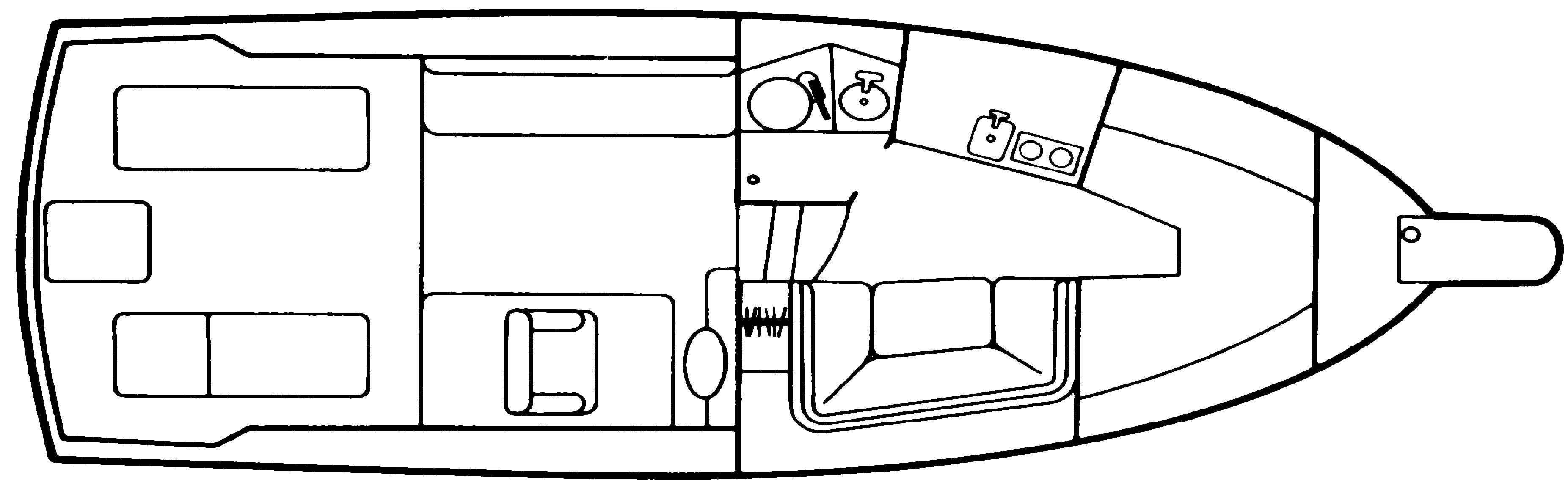 Rampage Yachts 33 Sportfisherman floor plan