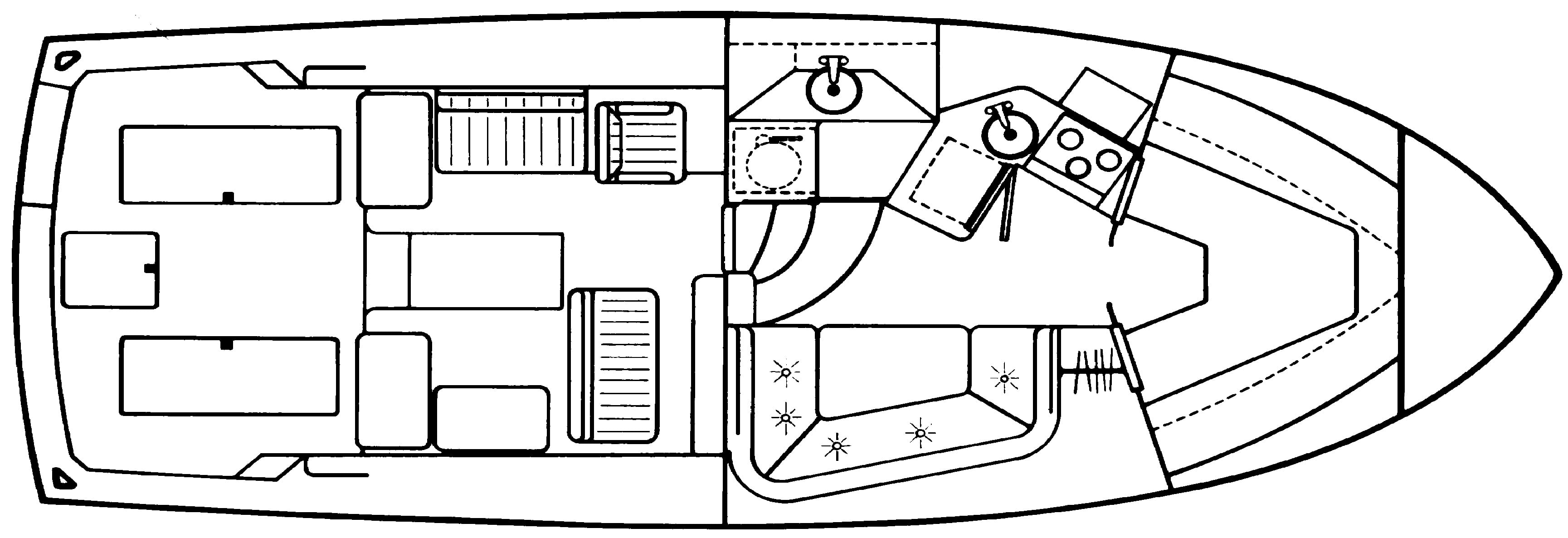 Rampage Yachts 36 Sportfisherman floor plan