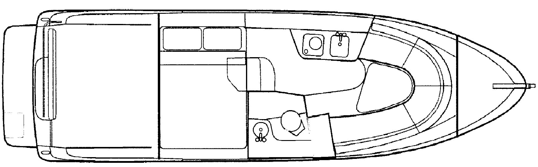 Regal Yachts 2660-2765 Commodore floor plan