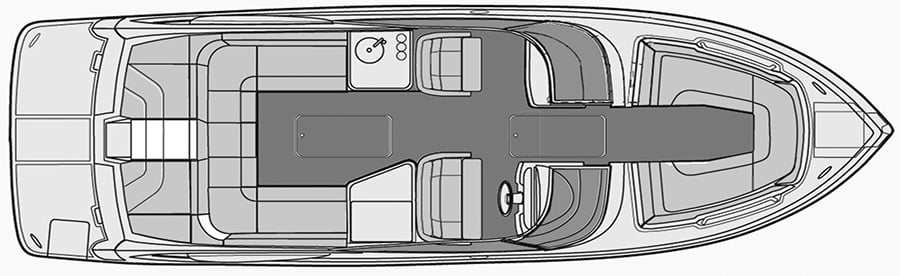Regal Yachts 2700 Bowrider floor plan