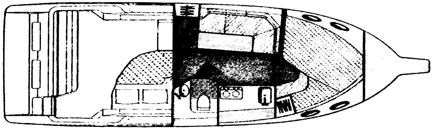 Regal Yachts 290-300 Commodore floor plan