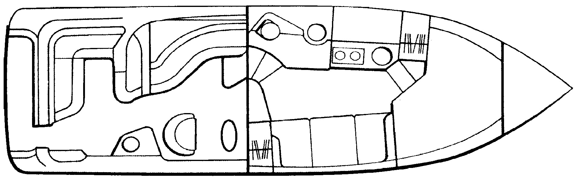Regal Yachts 292-2960-3060 Commodore floor plan