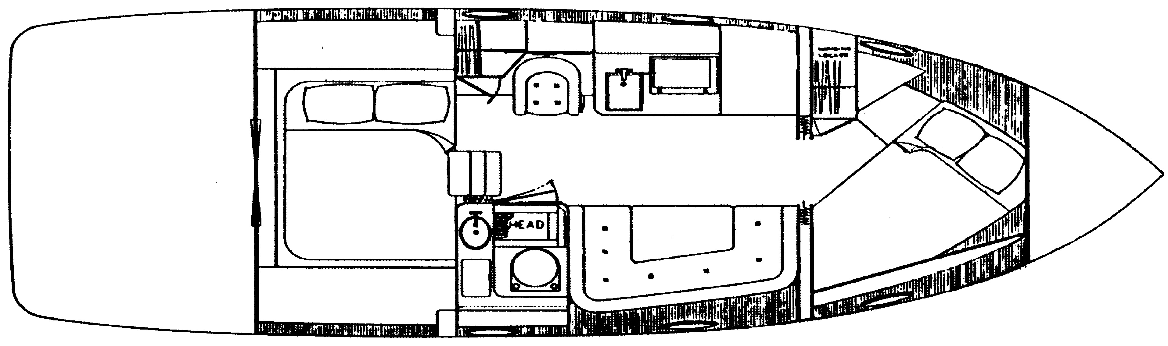 Regal Yachts 320 Commodore floor plan
